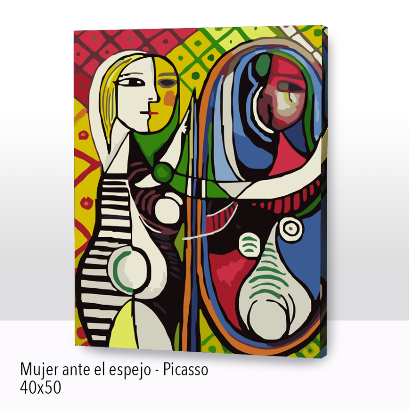 Kit Paint by number Mujer ante el espejo - Picasso | WC3225 Main Image